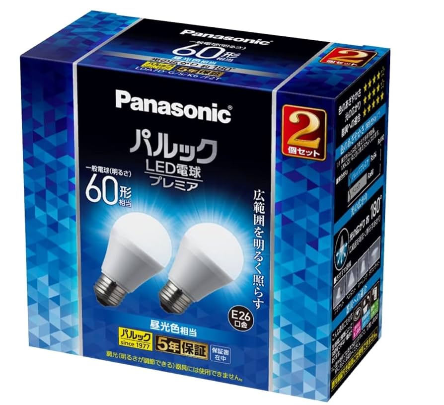 新品 Panasonic LED電球 E26口金 電球色 325lm ヨドバシ.com - パナソニック Panasonic LED電球 E26口金 電球色